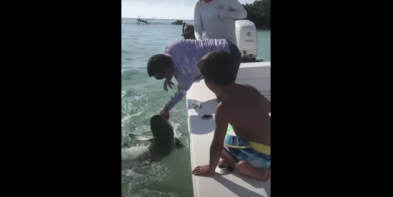 Video: Dad Gets Pinky Bitten Off By Shark, Takes it Like a Champ