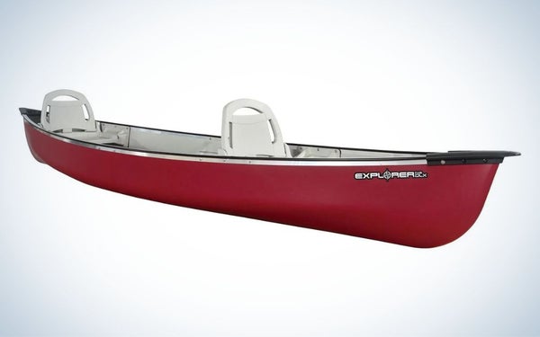 Pelican Explorer 14.6 DLX is the best two person fishing canoe.