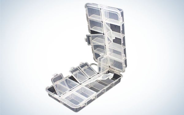 OriGlam Premium 20 Compartment Fly Box is the best for the budget.