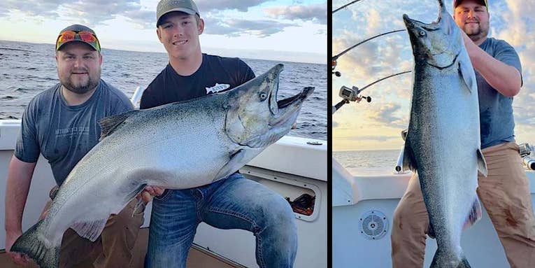 Angler Catches 40-Pound Chinook in Lake Michigan—Largest Salmon Caught in Wisconsin in Almost 30 Years