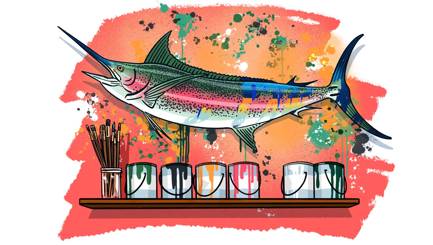 illustration of marlin