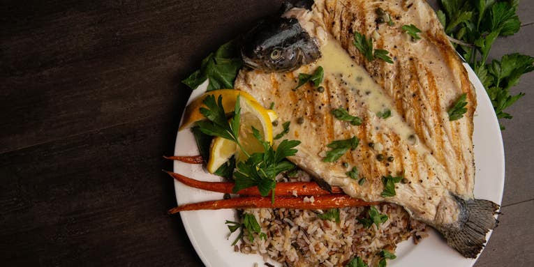 Grilled Trout With Chardonnay Caper Beurre Blanc