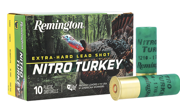 Remington Nitro Turkey Extended Range Magnum Shotshells on white background