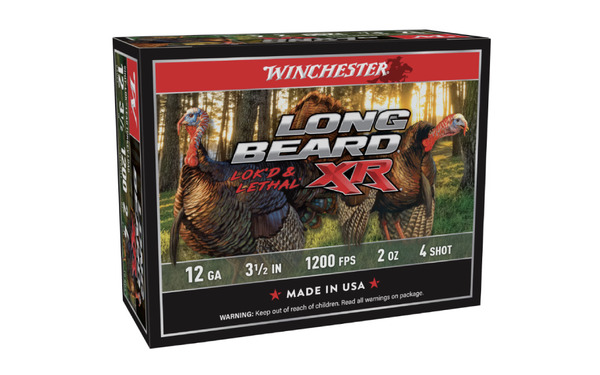 Winchester Long Beard XR Turkey Shotshells on white background