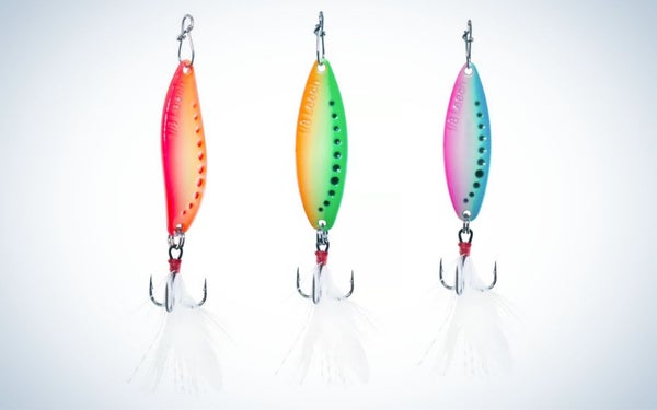 Clam Leech Flutter Spoon is the best ice fishing lure for perch for overcast days.