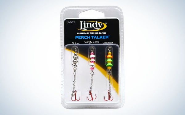 Lindy Perch Talker is the best ice fishing lure for live bait.