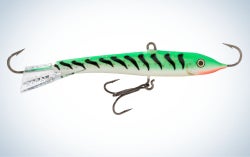 Rapala Jigging Rap is the best ice fishing lure for yellow perch.