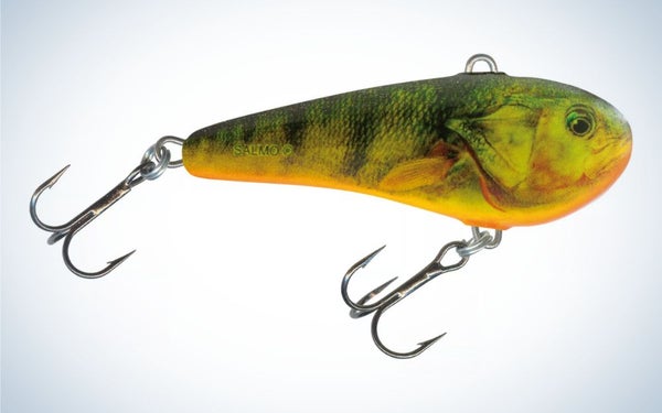 Salmo Chubby Darter is the best ice fishing lure for perch and walleye.