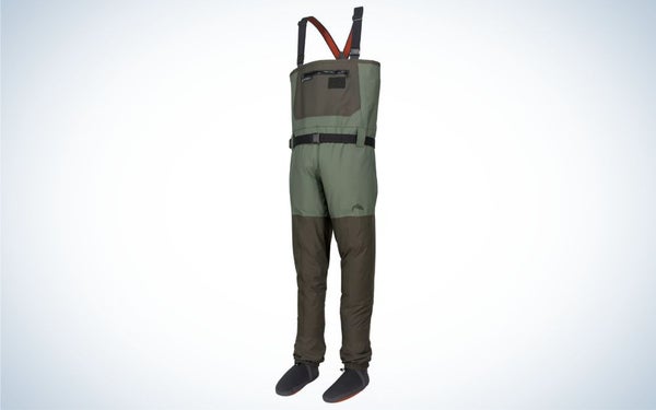 Simms Freestone Stockingfoot Waders are the best overall sur fishing waders.
