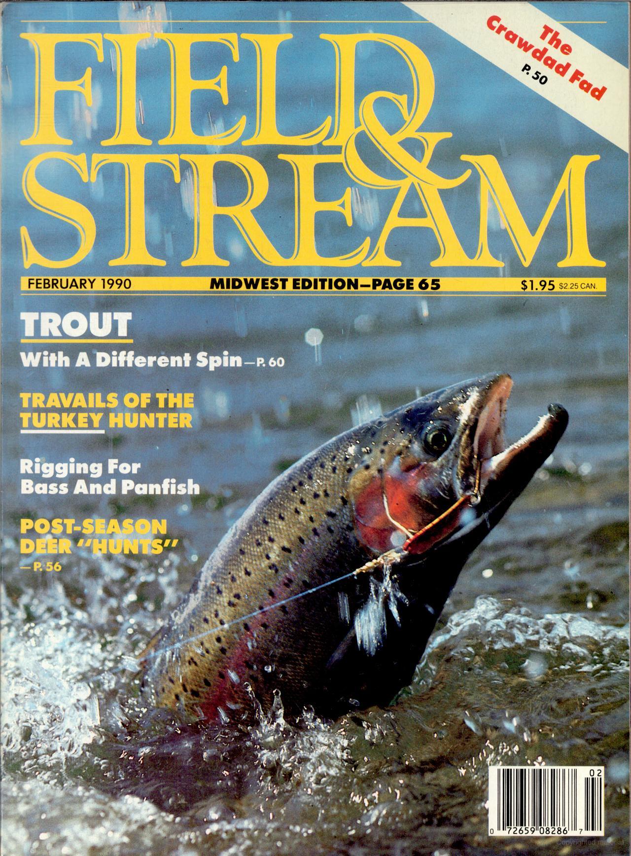 February 1990 cover field stream