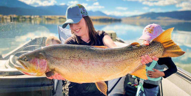 Idaho Woman Catches Massive 36-Inch State Record Cutbow Trout