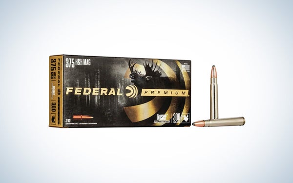 Federal Premium Safari Munitions 375 H&H Magnum 300 Grain Nosler Cloison