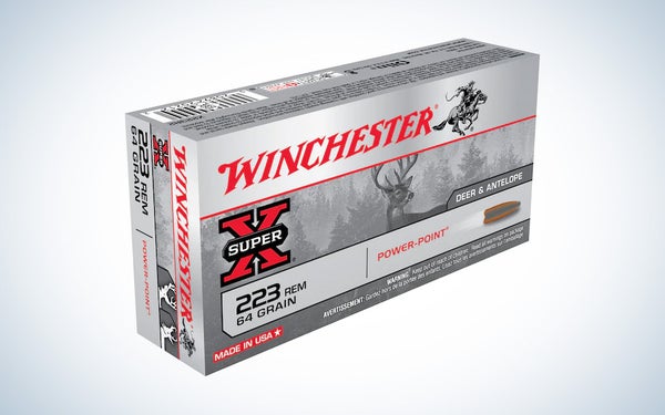 Winchester Super-X Munitions 223 Remington 64 Grain Power-Point Boite de 20
