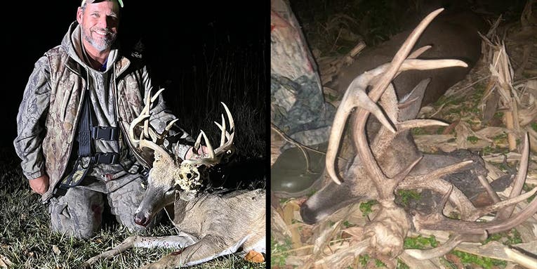 Missouri Hunter Arrows Buck Locked Up With the Antlers of a Deadhead