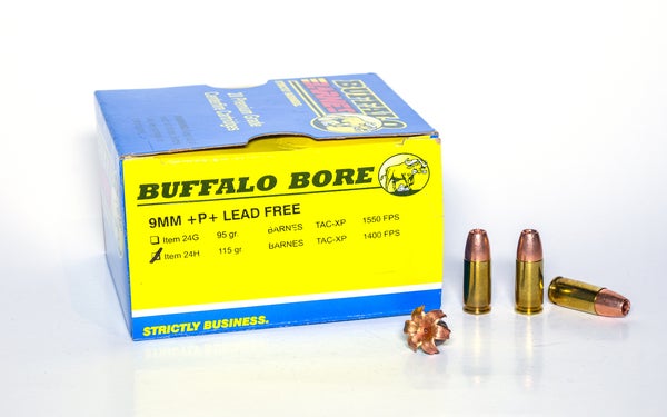 Buffalo bore handgun hunting ammo.