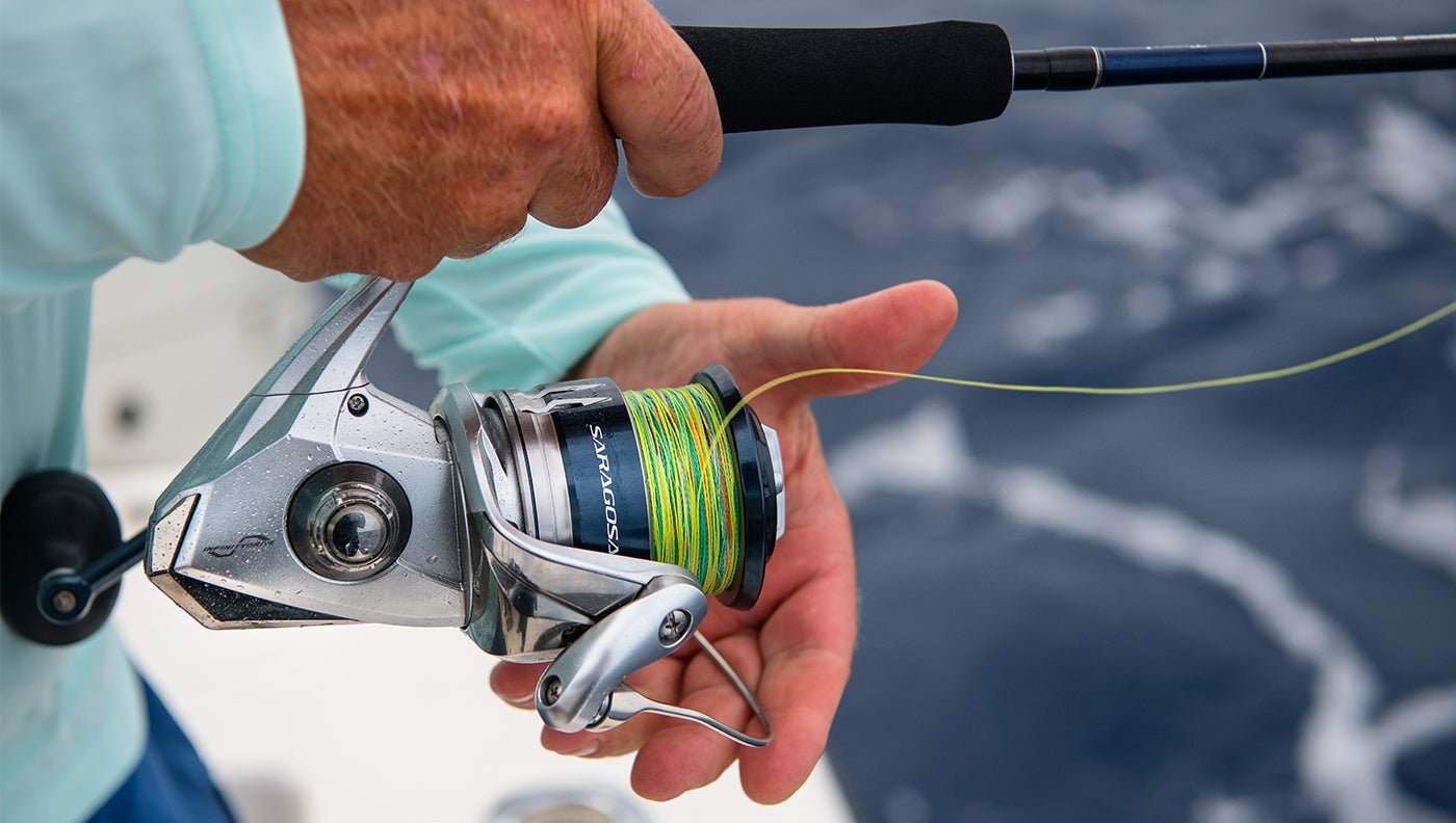 photo of how to spool a spinning reel