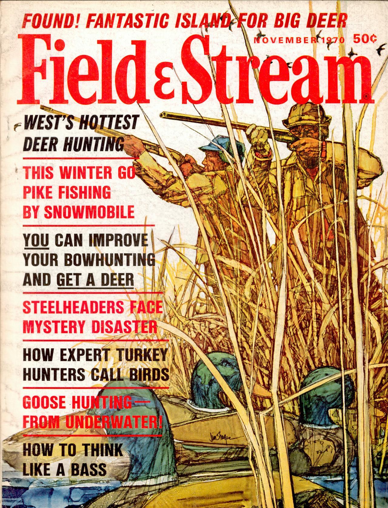 FIeld & Stream magazine cover from November 1970