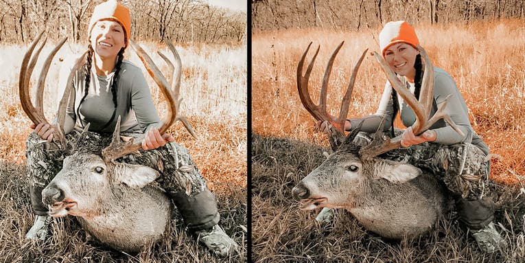 Kansas Woman’s First-Ever Deer Is a 218-Inch Public-Land Giant