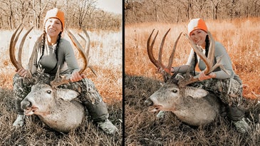 Kansas Woman’s First-Ever Deer Is a 218-Inch Public-Land Giant