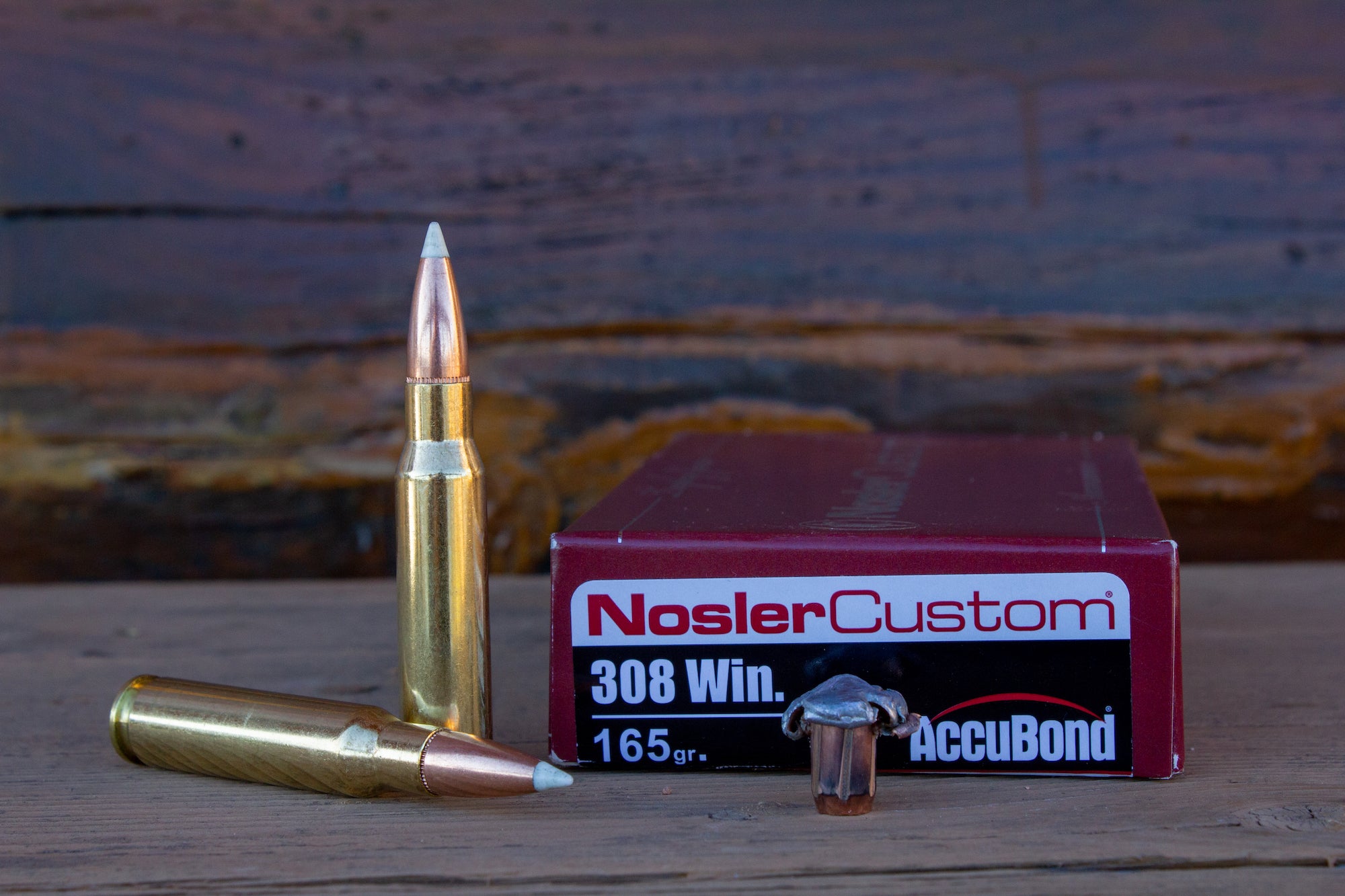 Custom Nosler .308 hunting ammunition.