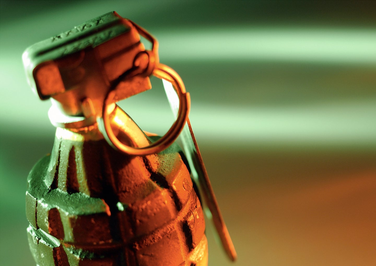 Hand grenade, close-up.