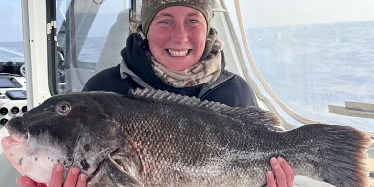 Woman Lands Pending World Record Tautog Off Maryland Coast