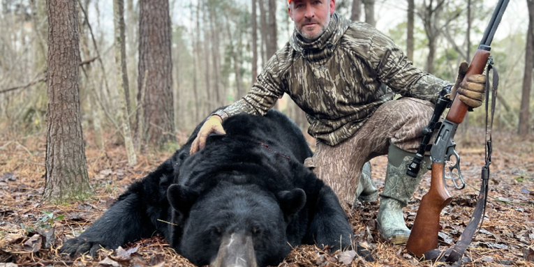 Retired Marine Tags 717-pound Black Bear While Hunting in North Carolina