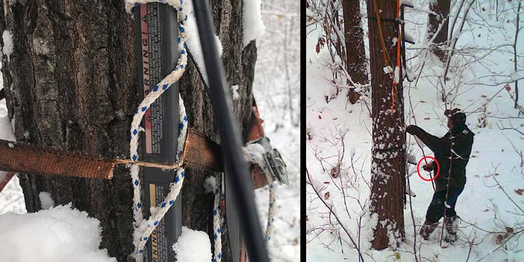 Michigan Man Cuts Straps on Another Hunter’s Tree Stand, Causing Dangerous 20-Foot Fall