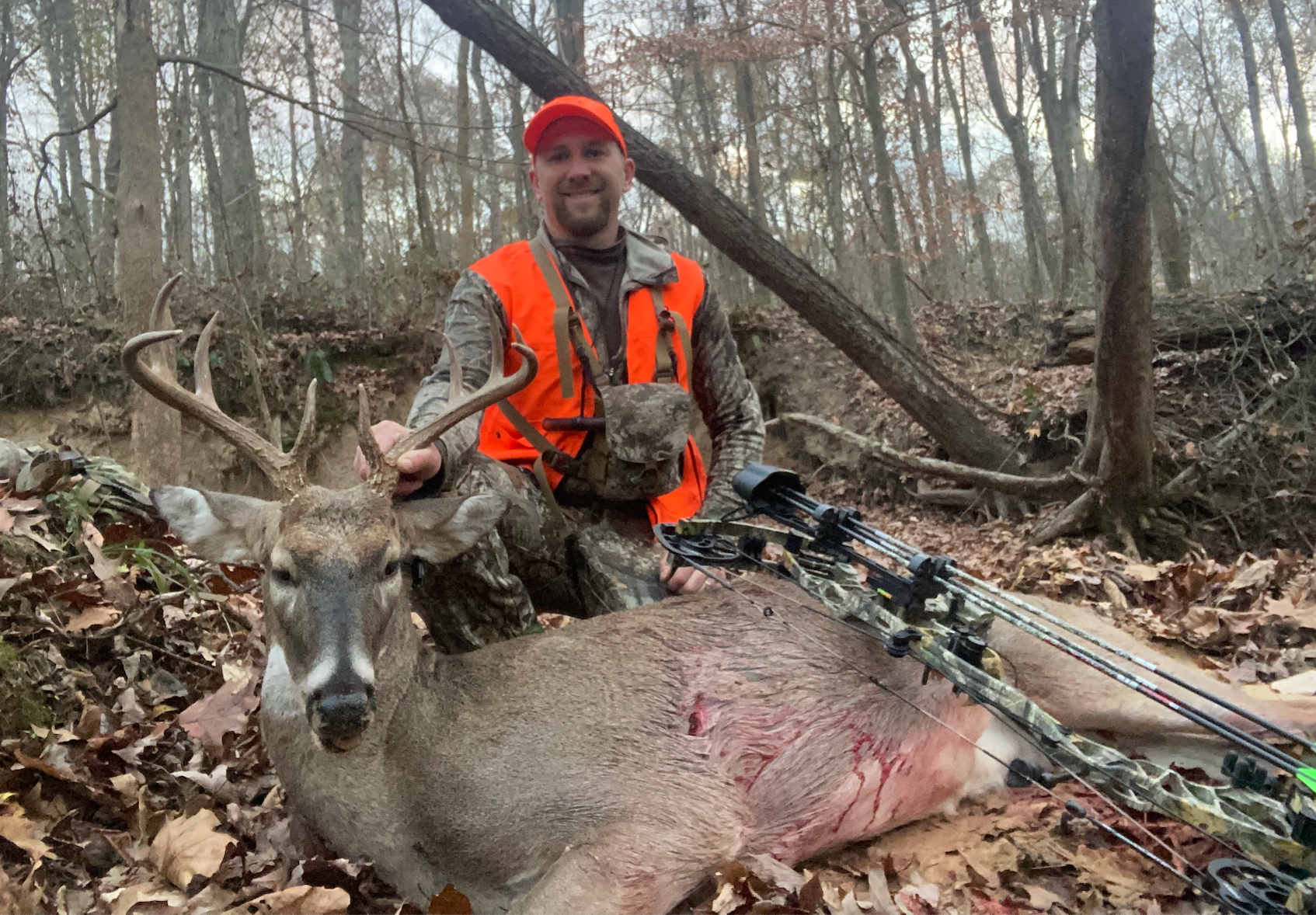 Hunting editor Will Brantley with Tennessee buck