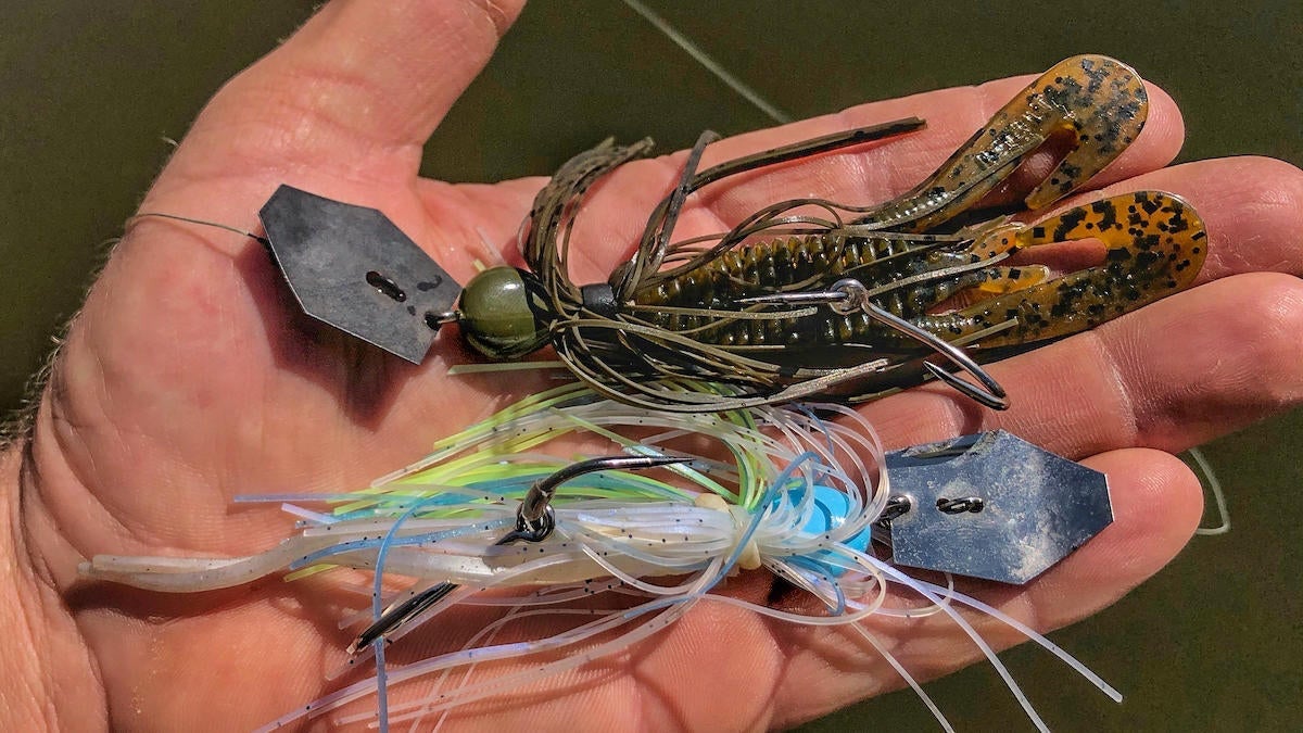two vibrating jigs for bass fishing