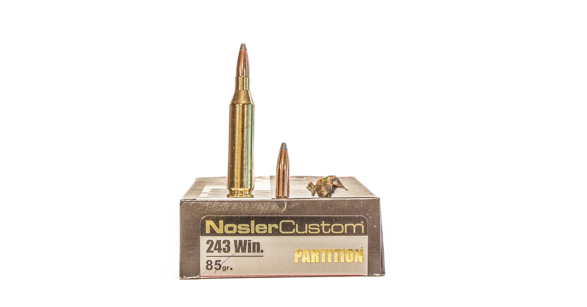 Nosler partition 243 winchester ammo.