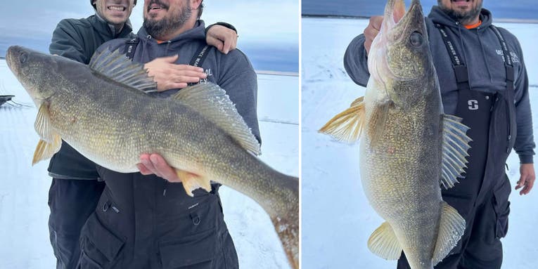 Angler Catches Massive 16-Pound Walleye While Ice Fishing on Lake Ontario