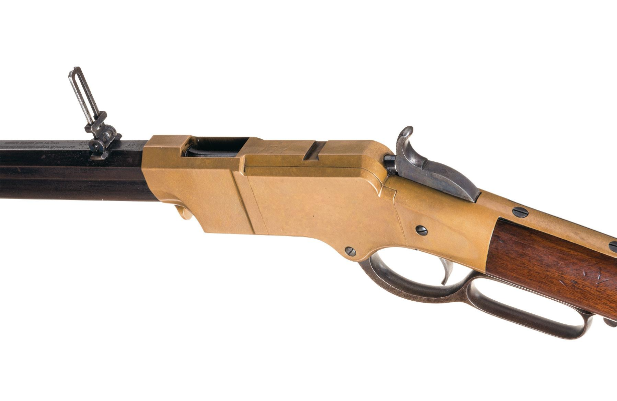 A henry repeater rifle.