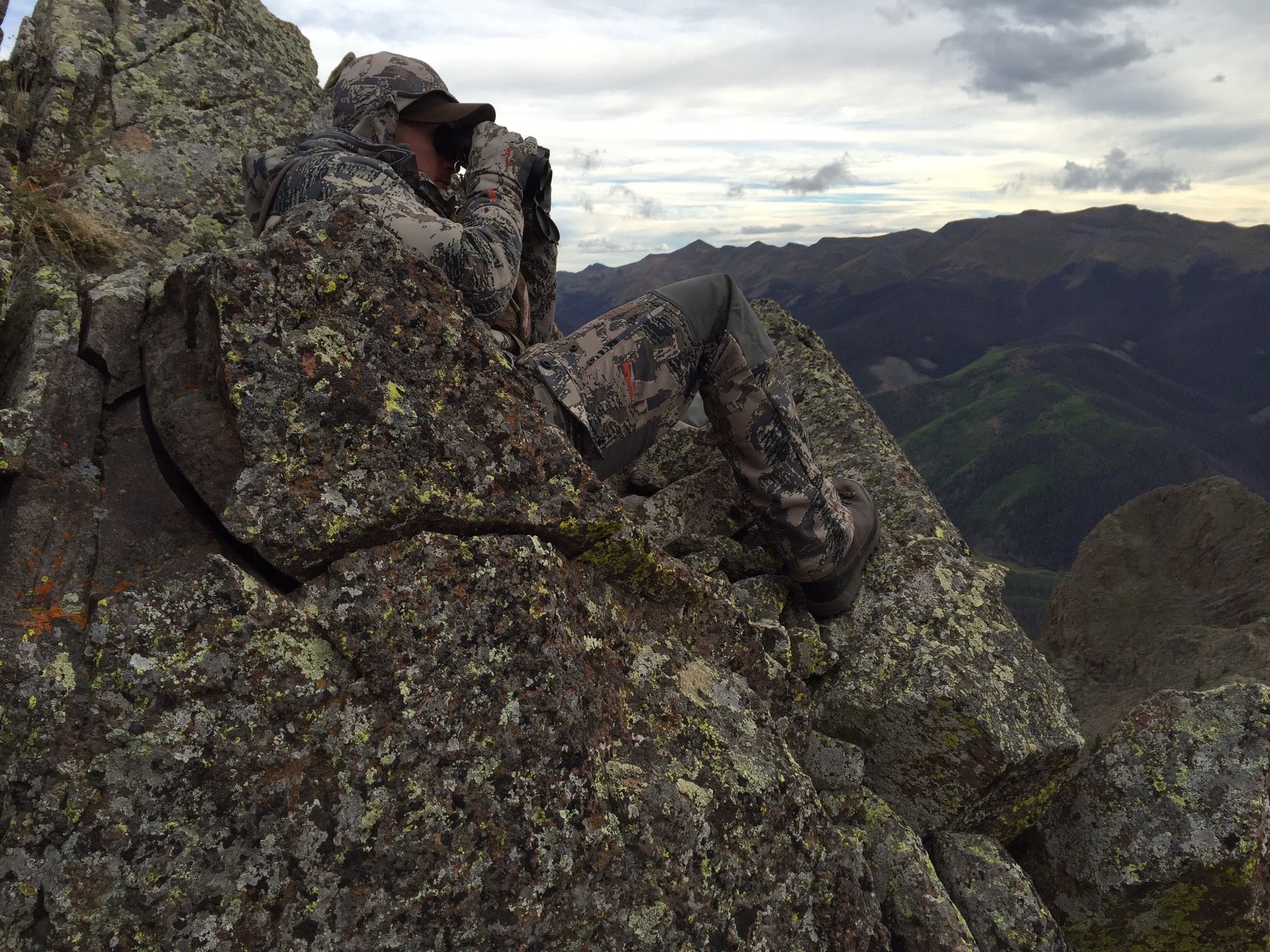 photo of a hunter glassing