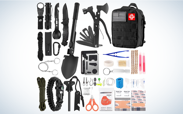 Luxmom 142-Piece Emergency Survival Kit and First Aid
