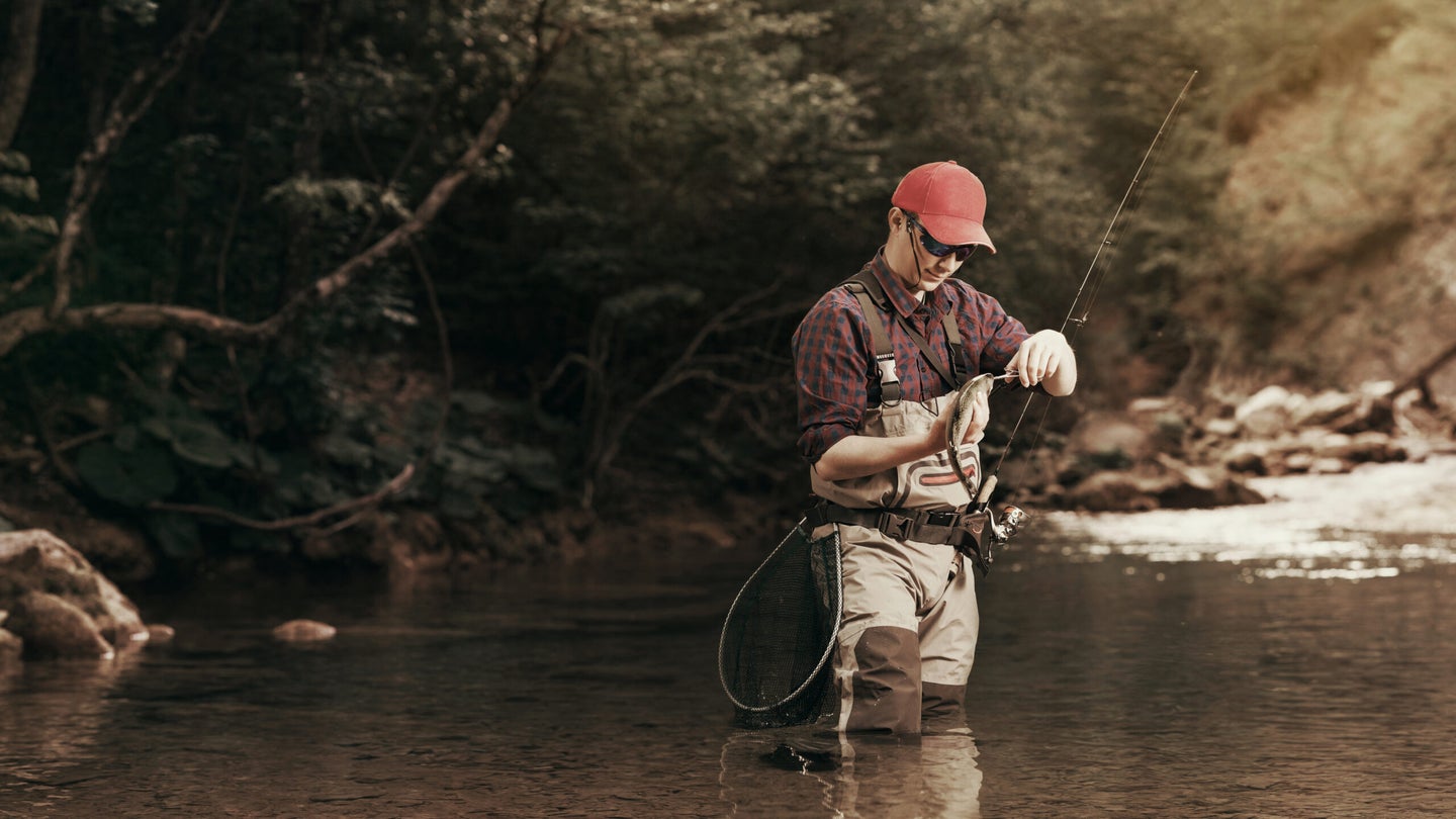 photo of creek fishing for trout