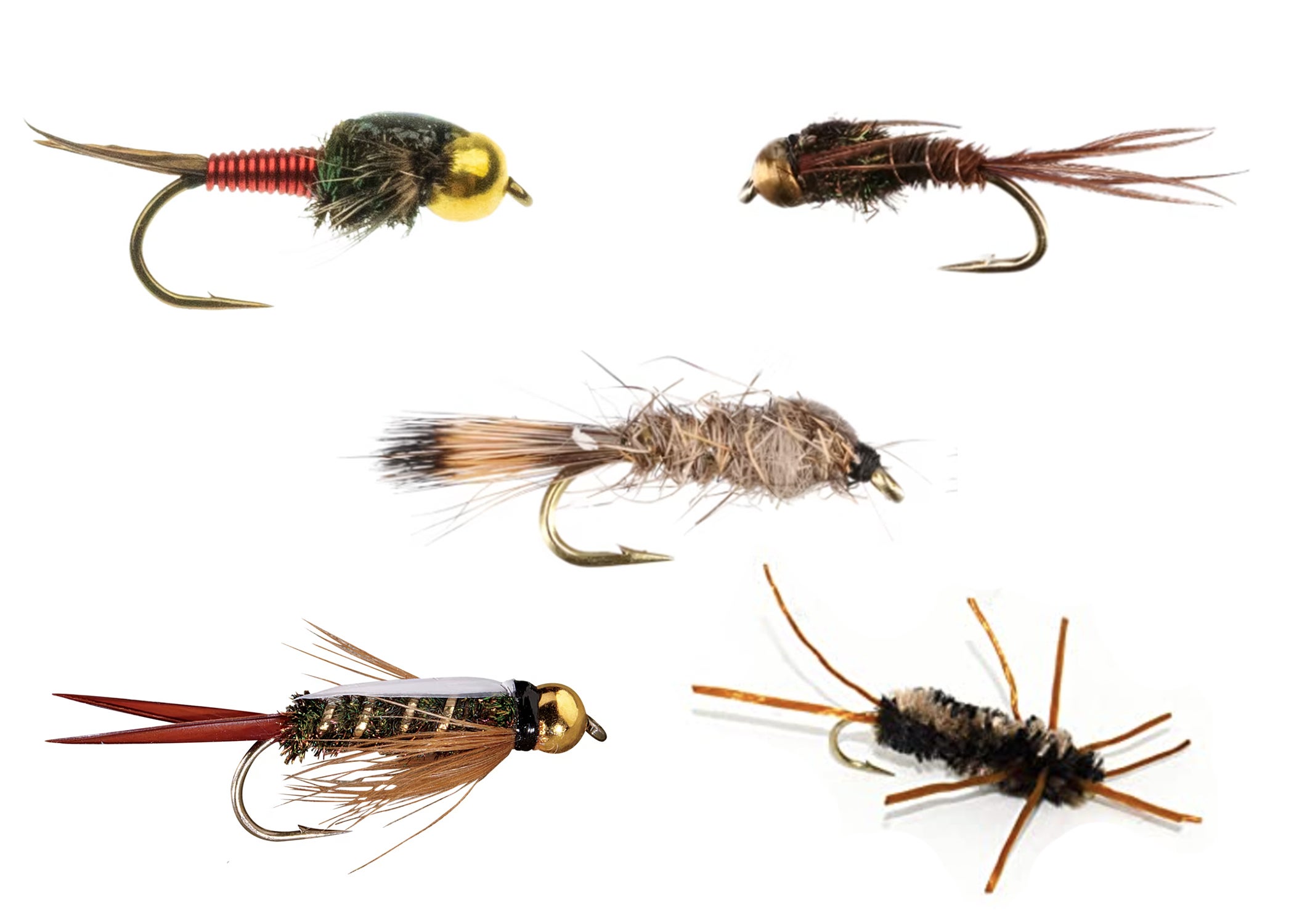photo of fly fishing nymphs