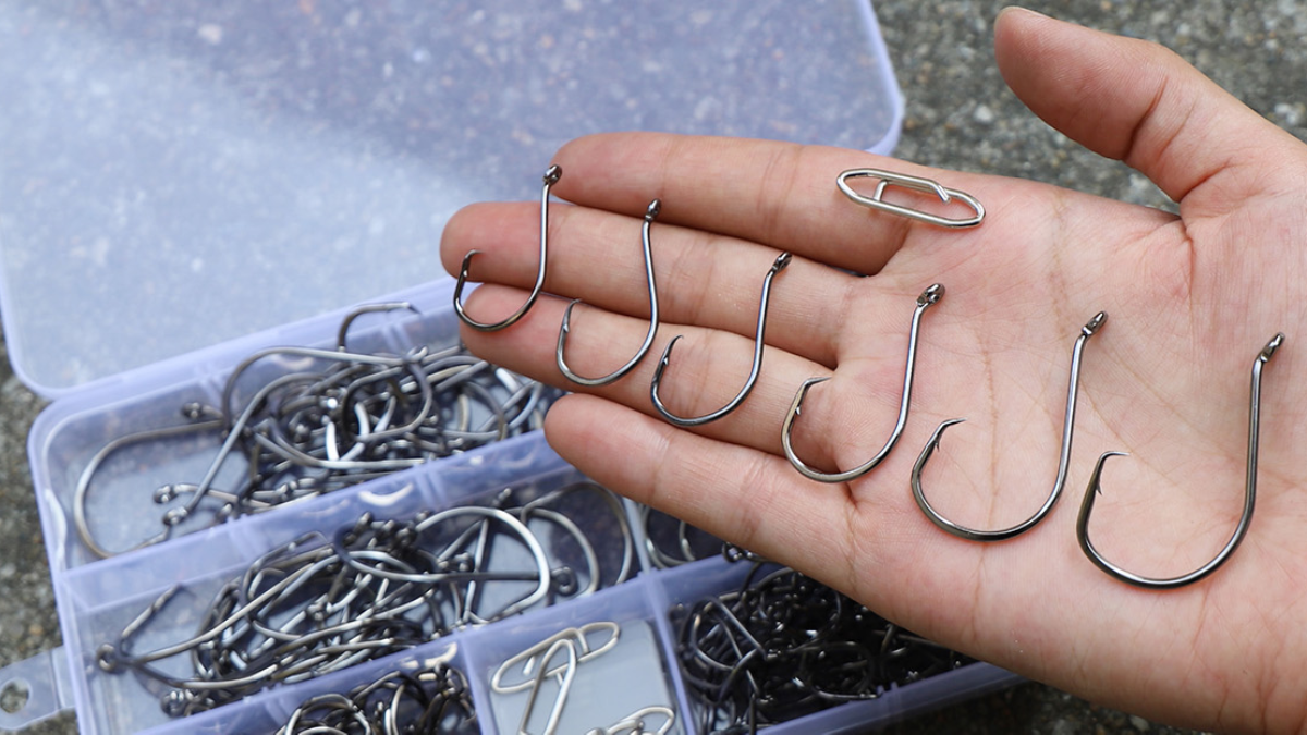 Assorted sizes of UCEC Fishing Hooks