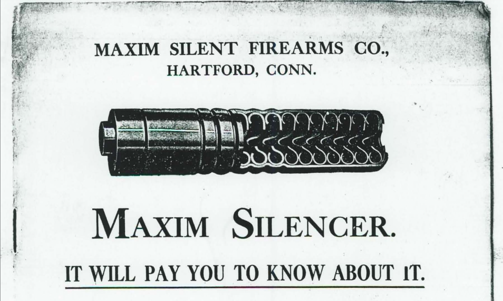 Maxim silencer brochure image. 
