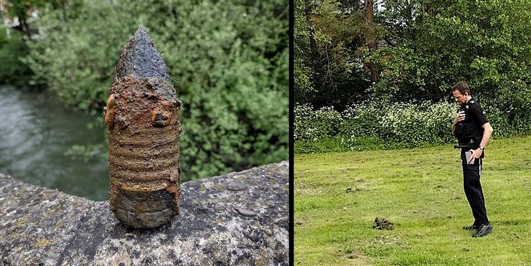 Magnet Fisherman Finds Unexploded Bomb in British River