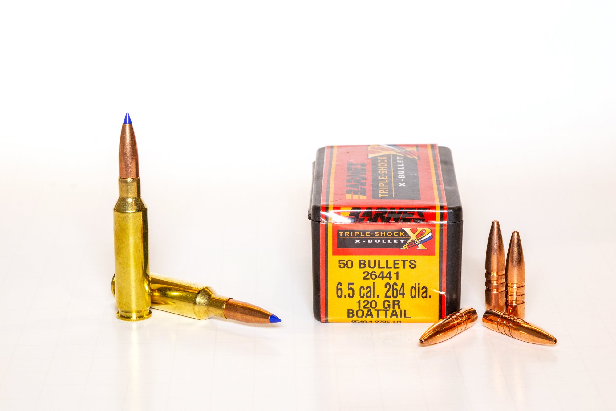 rifle cartridges and bullets.