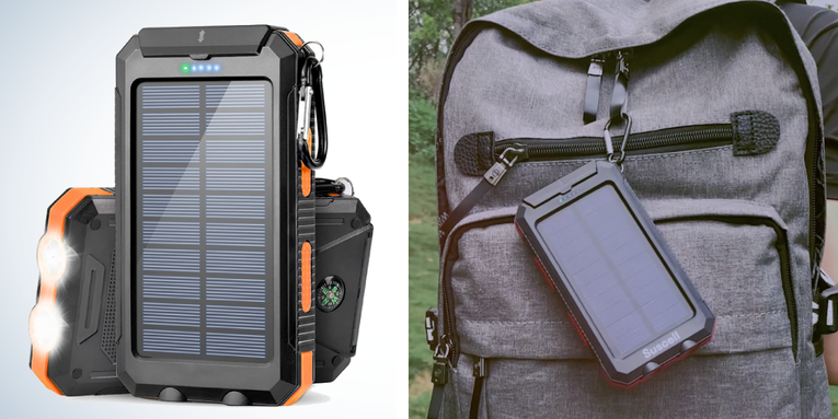 This Portable Solar Charger Is Perfect For Camping—And It’s Only $17 Right Now