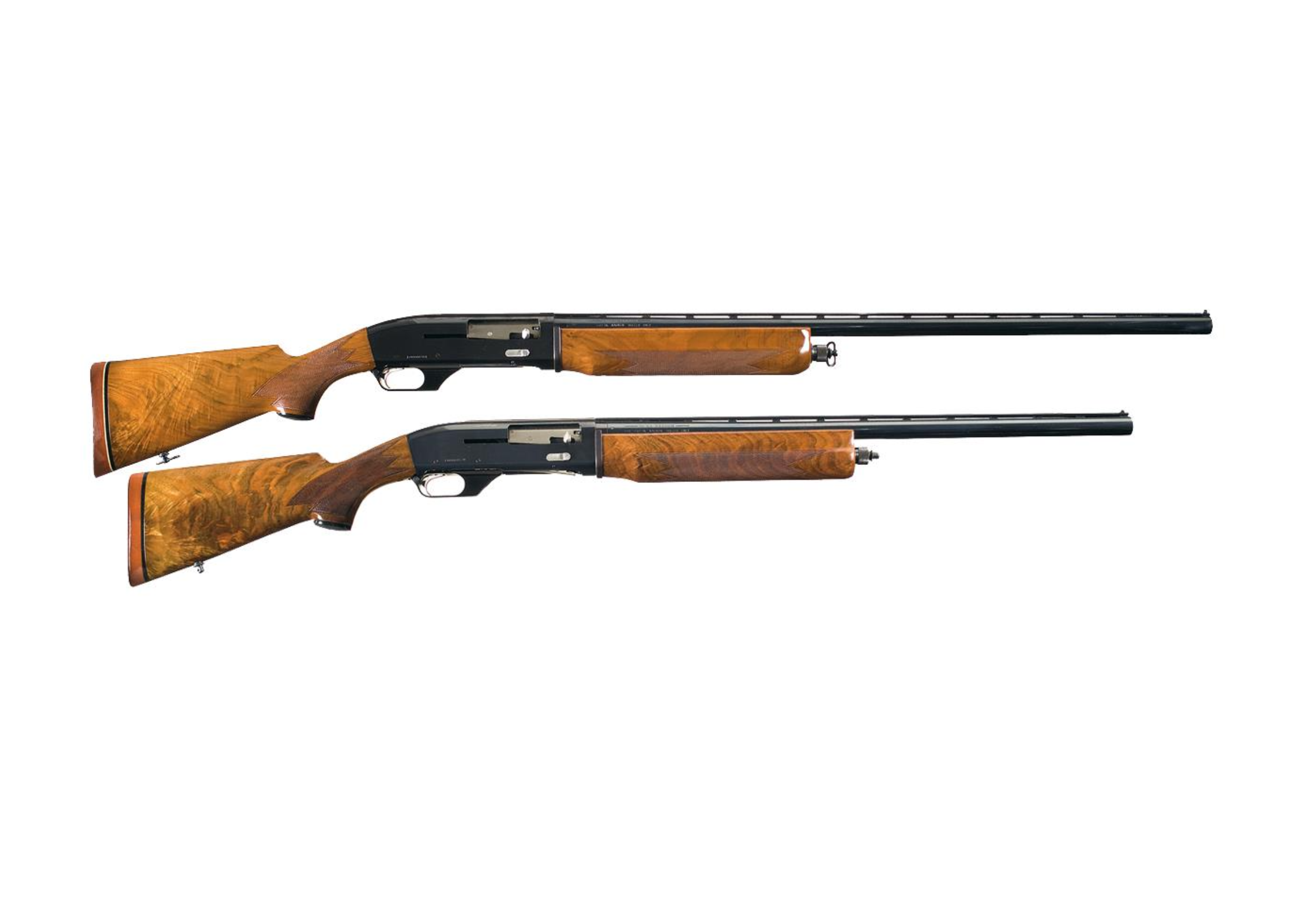 Two Ithaca 10 gauge shotguns
