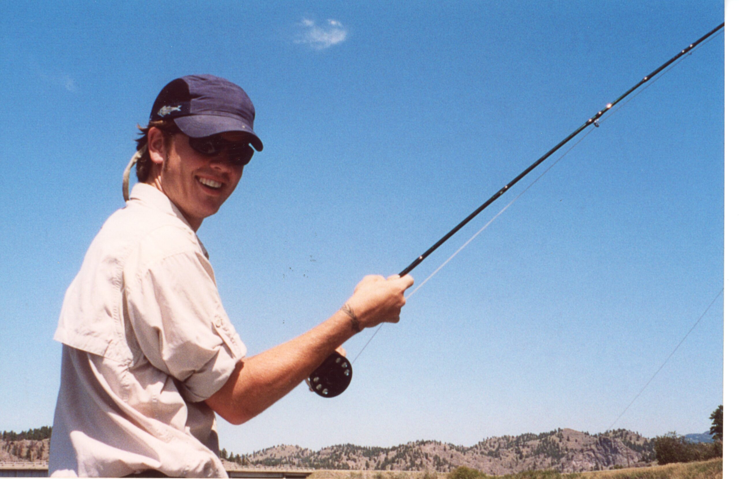 Colin Kearns fly fishing in montana