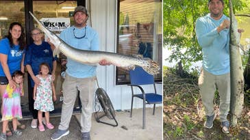 Pro Bass Angler Nets Louisiana State-Record Gar