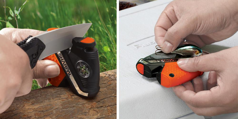 This Portable 6-in-1 Knife Sharpener Is Only $9 Right Now
