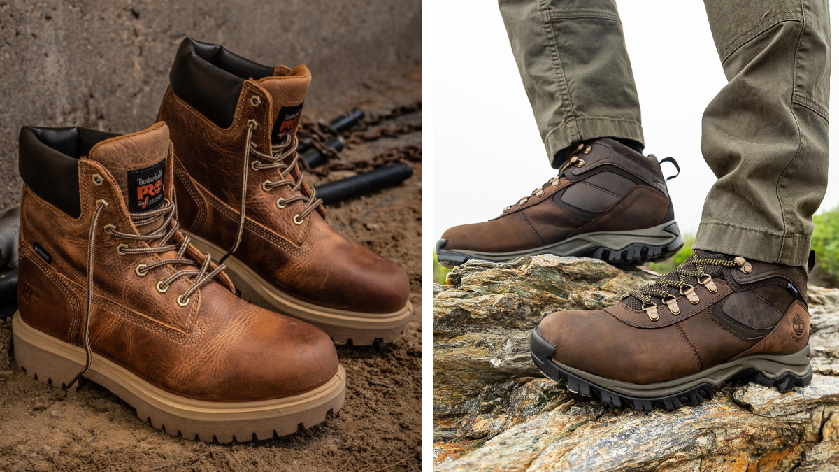 Timberland Pro work boots and hiking boots