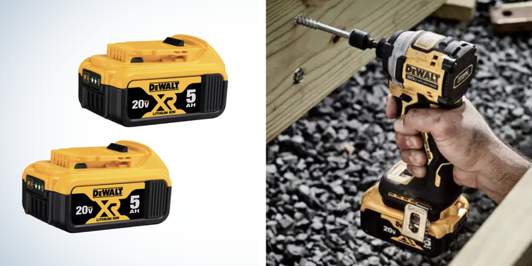 DeWalt Batteries Are Up to 65% Off Right Now—Starting at Just $35