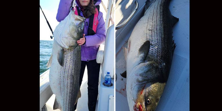 Thirteen-Year-Old Angler’s Massive Striped Bass is a New ‘Junior World Record’