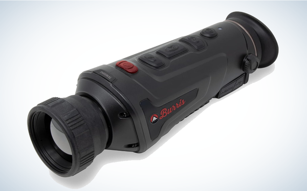 Burris Thermal Handheld Thermal Monocular on gray and white background